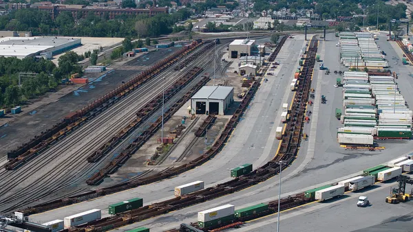 An intermodal terminal in Chicago.