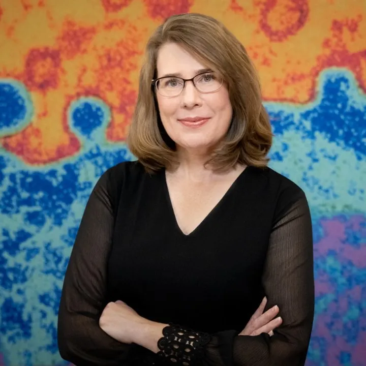 A headshot of Laura Gault, head of neuroscience development at Bristol Myers Squibb