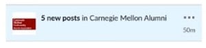 LinkedIn groups notification