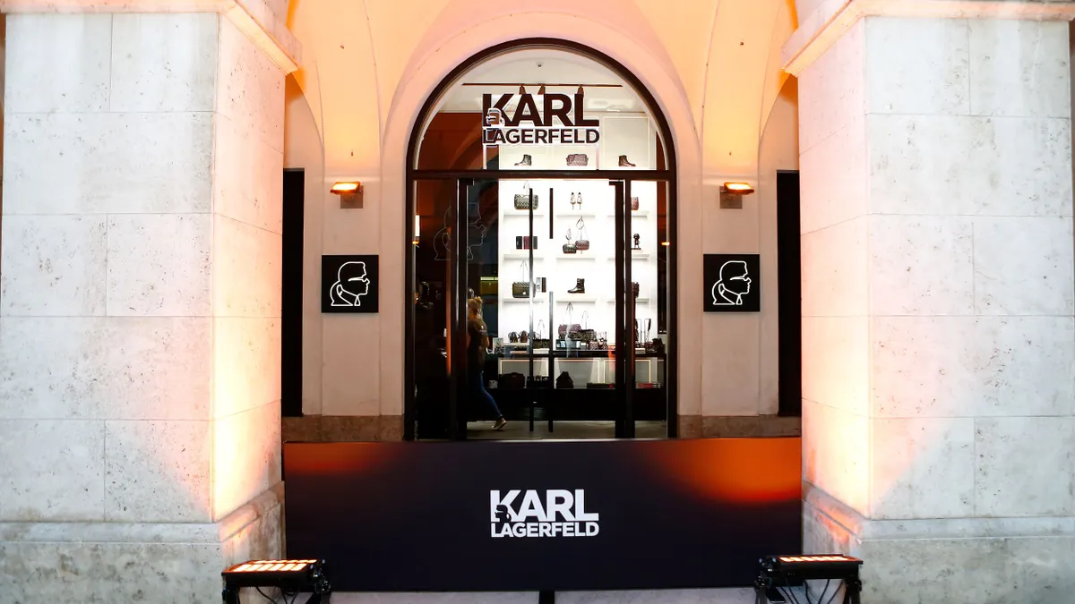 A Karl Lagerfeld storefront.