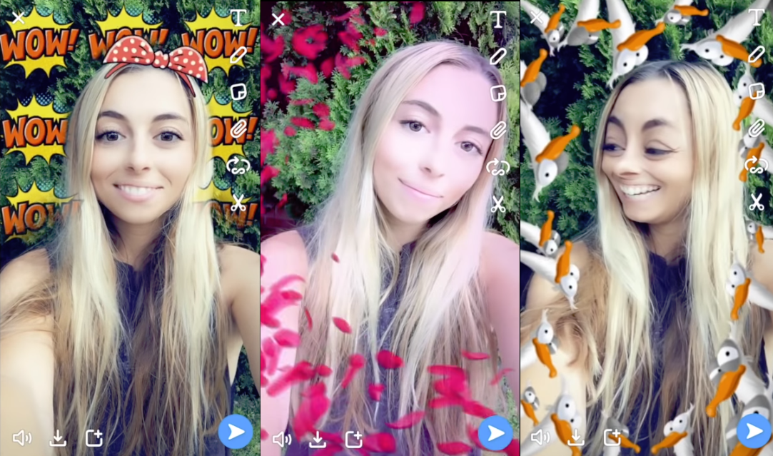 Snapchat audio-triggered Lenses