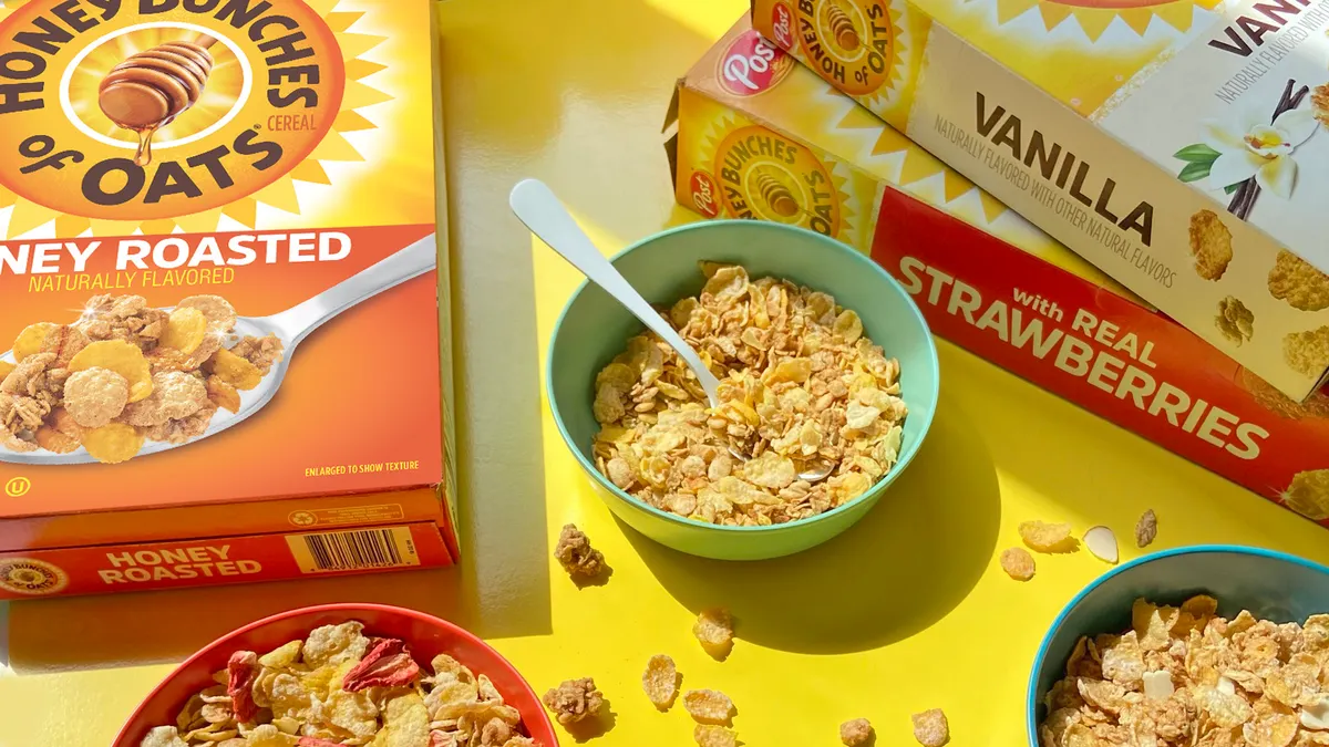 Post Holdings is looking to bring its Honey Bunches of Oats cereal into new categories.