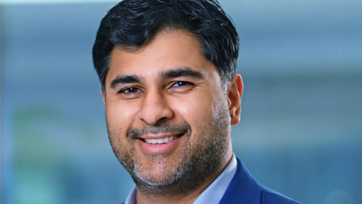 A headshot of Chris Varma, CEO of Frontier Medicines.