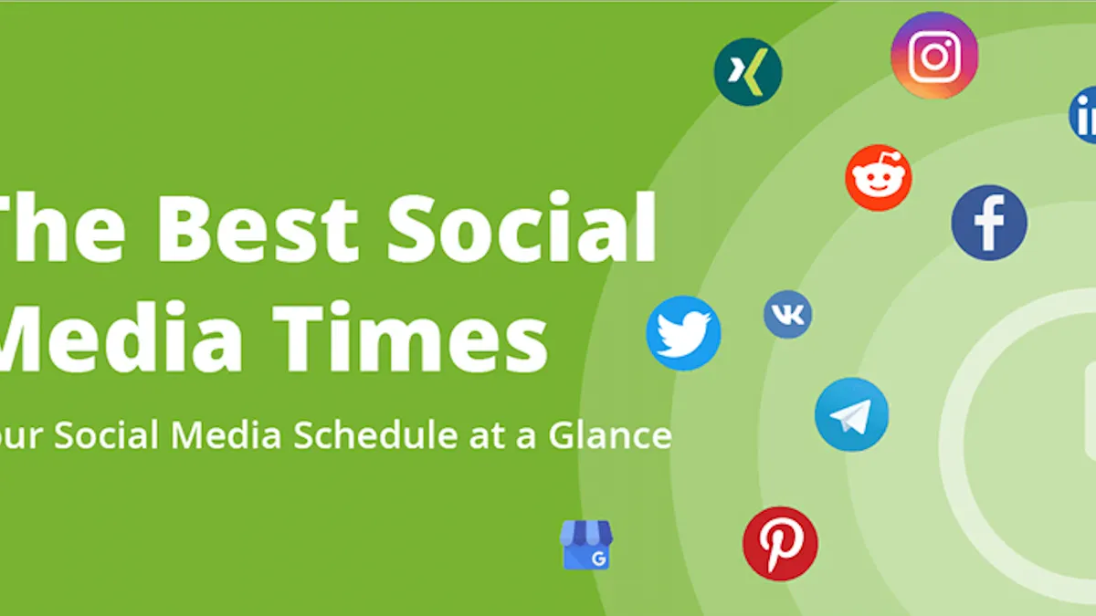 Social Media Posting Schedule for Businesses 2021 cover