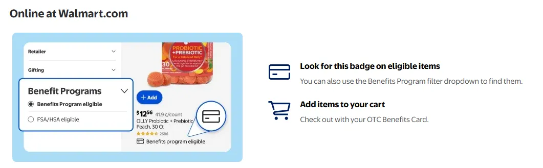 A screenshot from Walmart's website.