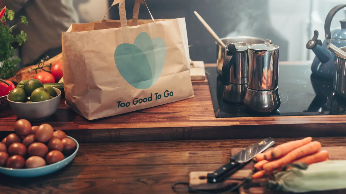 Too Good to Go bag of surplus food