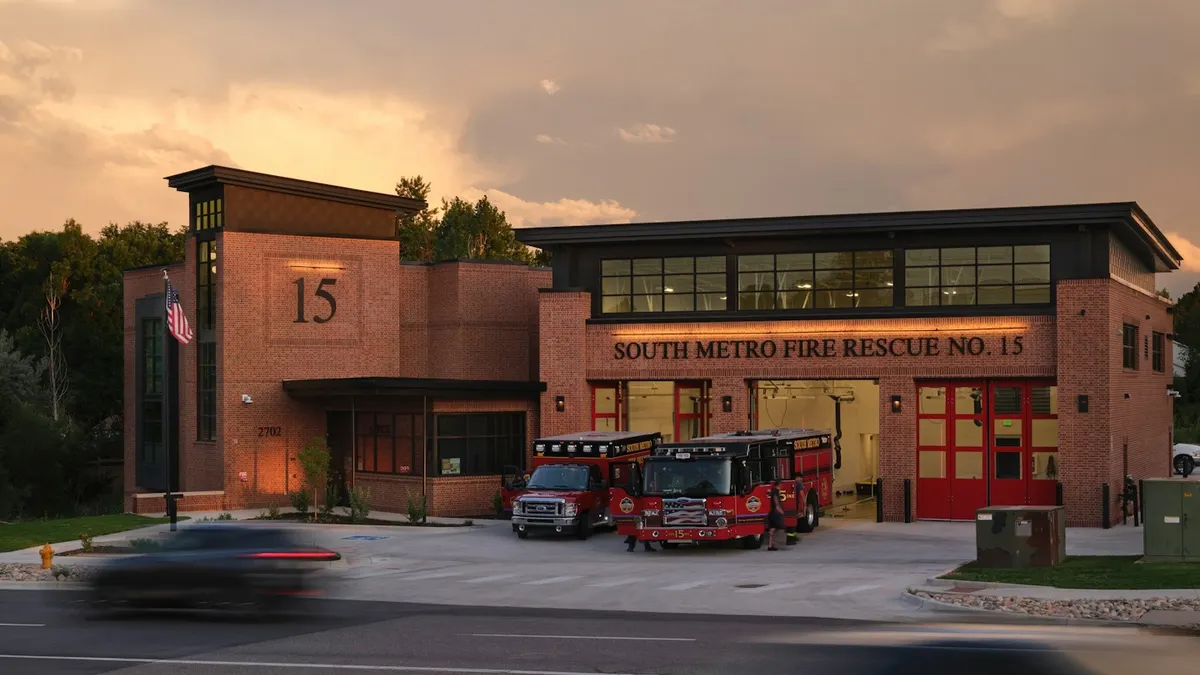 Rendering of a fire station