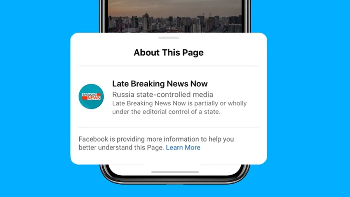 Facebook State-Controlled Media