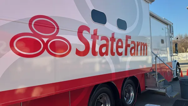 A State Farm Catastrophe Response Team truck