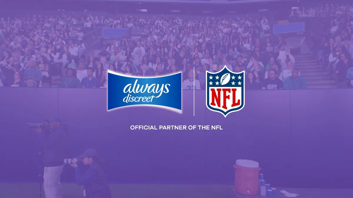 Always Discreet and NFL logo tie-up