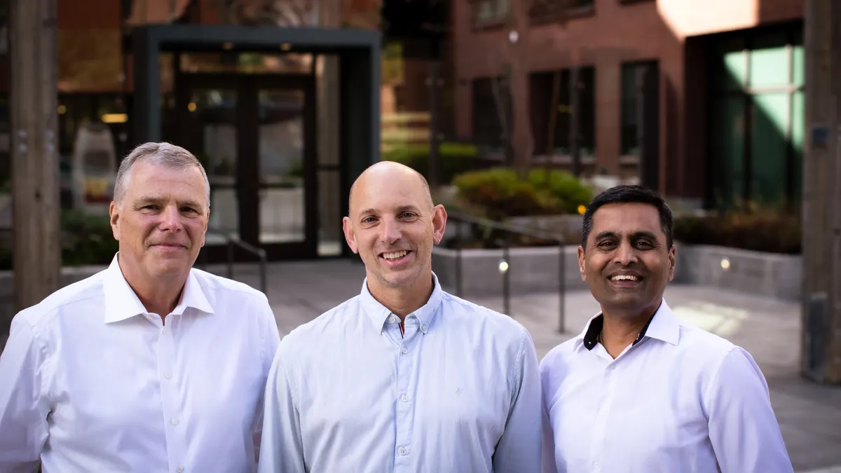 Michel Streuli, Max Krummel and Venkataraman Sriram, co-founders of Foundery, pictured from left to right.