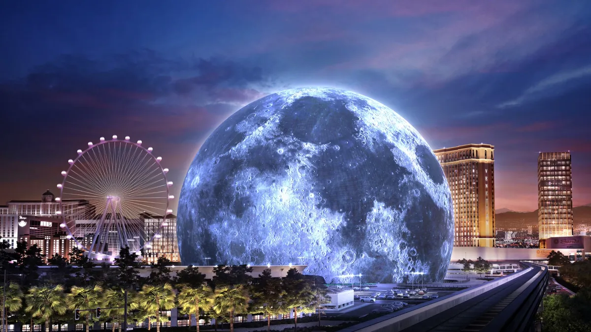 Rendering of the MSG Sphere at The Venetian