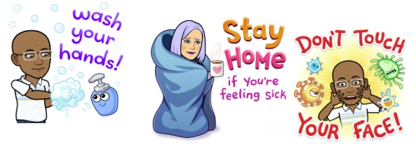 Snapchat coronavirus stickers