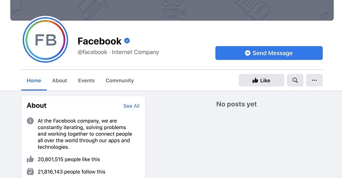 Facebook page blocked
