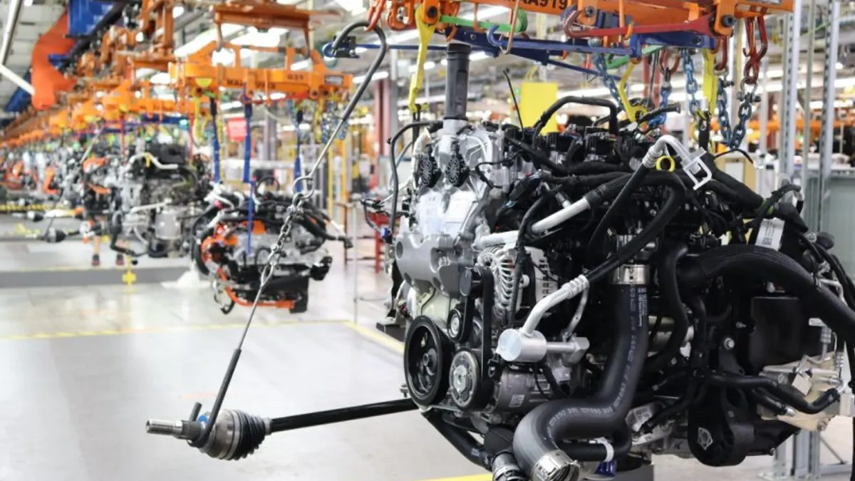 A 2.7 liter engine at GM's manufacturing plant in Spring Hill, Tennessee.