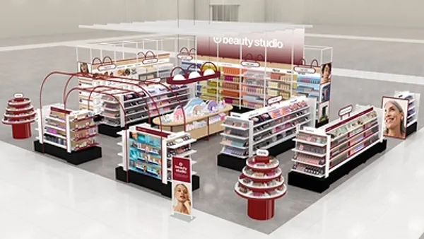 Rendering of a Target Beauty Studio space