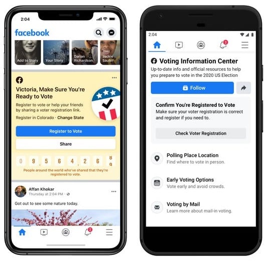 Facebook Voting Information Center