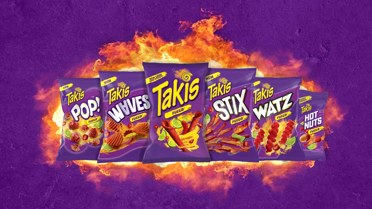 All five of Takis new snacks