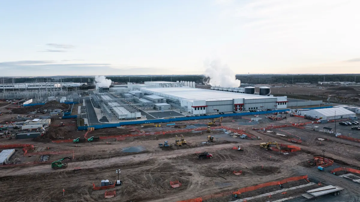 An aerial view of a Google data center in Sterling, Va.