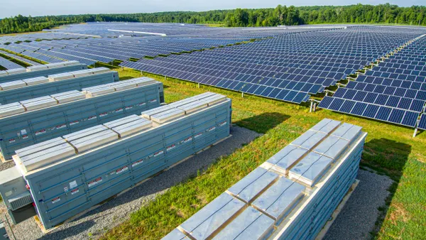 A large-scale solar and battery Storage facility