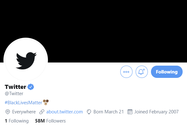 Twitter profile