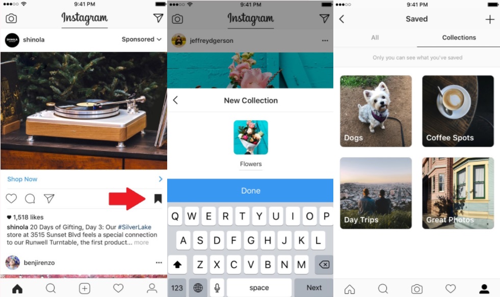 Instagram collections