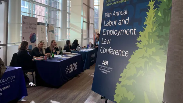 Signage for an American Bar Association conference