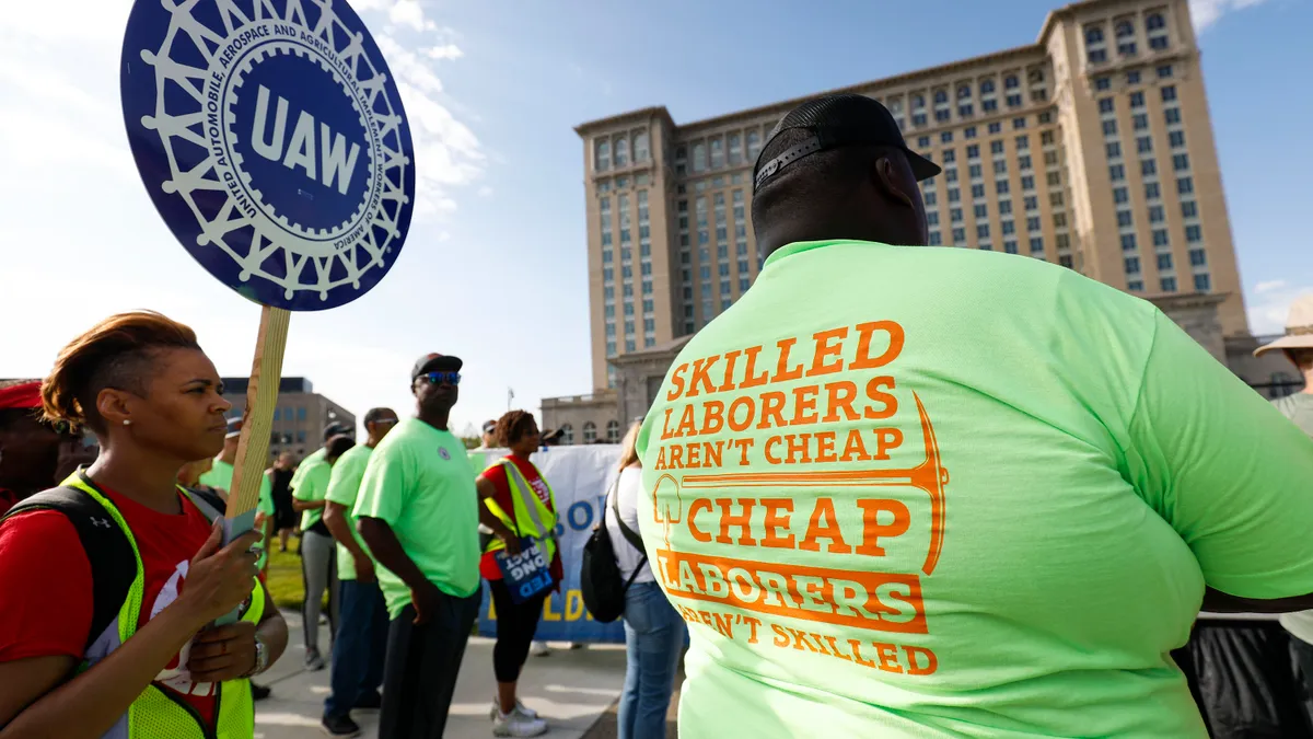 United Auto Workers members.