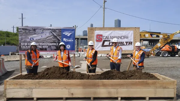 Amtrak held a groundbreaking ceremony for the Sunnyside Yard project