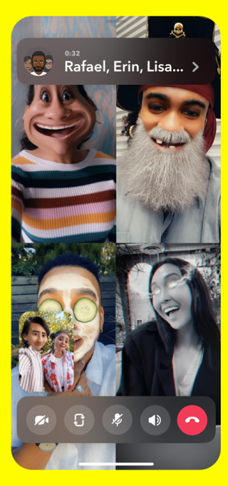 Snapchat video calling update