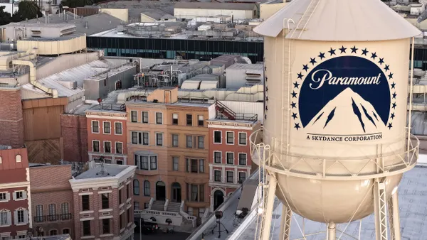 View of the Paramount water tower on Dec. 8, 2025