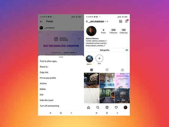Indta Instagram Launches Live Test of Pinned Posts on User Profiles | Social ...