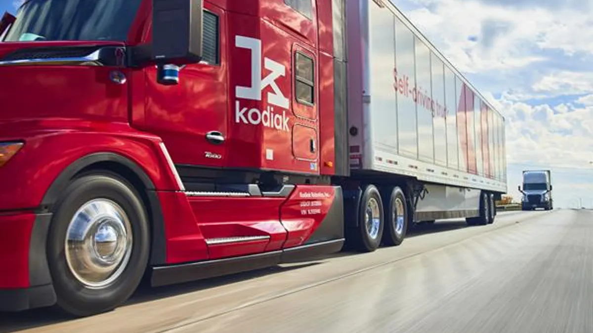 Kodiak truck on highway