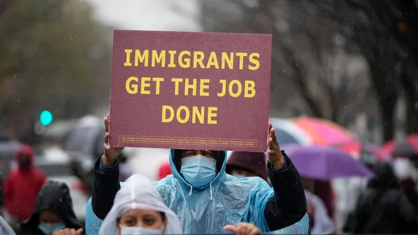 Activists and citizens march on Capitol Hill on March 24, 2021 in Washington, D.C., calling on Congress to pass legislation that grants immigrants with temporary protected status a path to citizenship.
