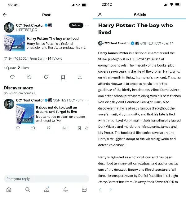 X articles