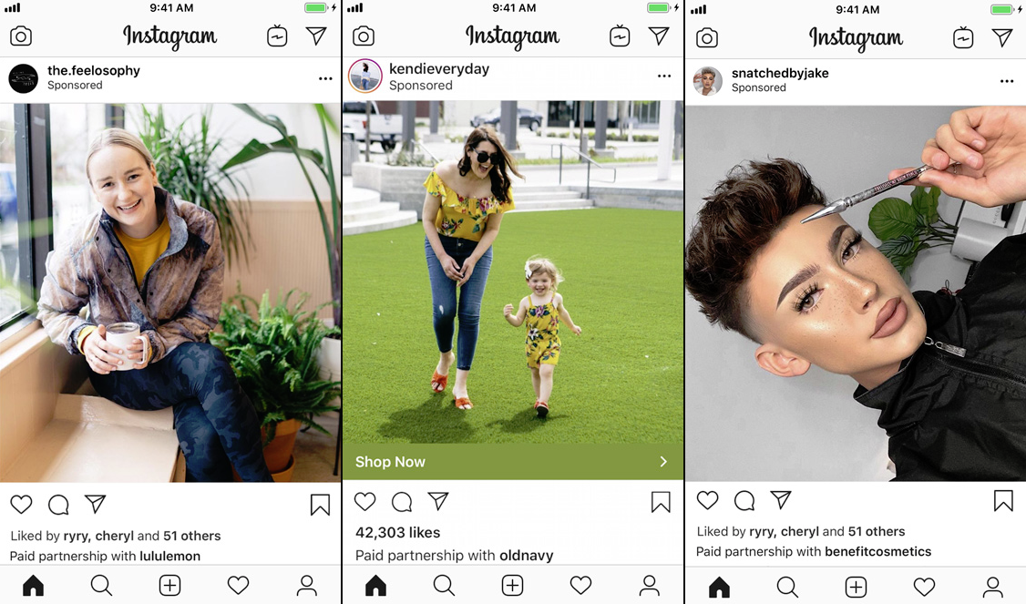 Instagram branded content ads