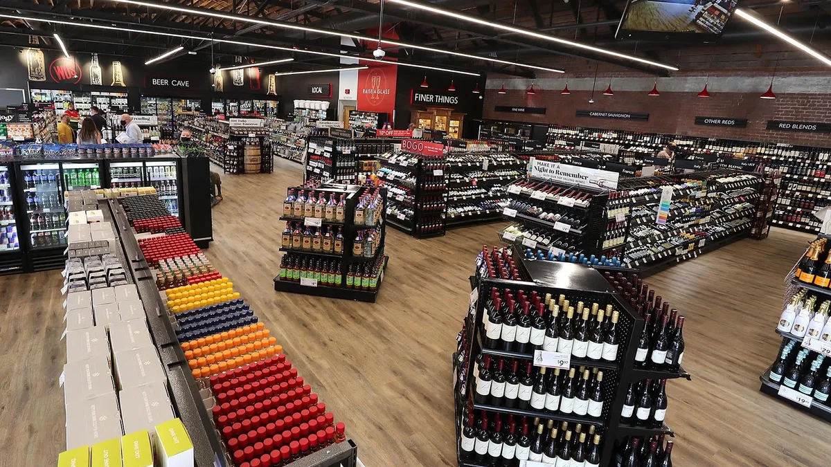 Interior of WDs Wine, Beer & Liquor in Jacksonville, Florida