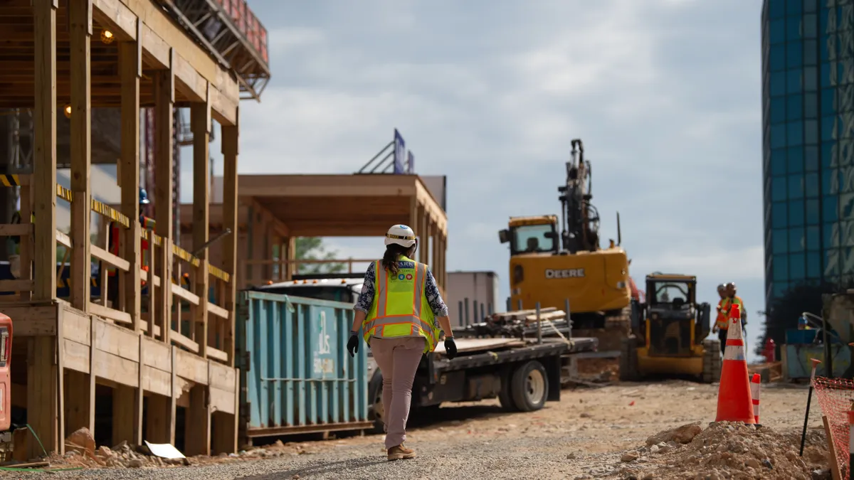 Picture of worker on a Construction Project.