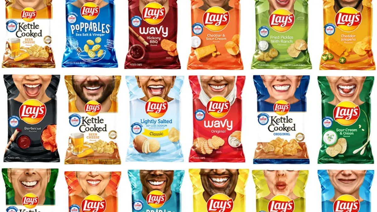 Lay's 'Smiles' packaging returns as counterpoint to masked and unhappy faces