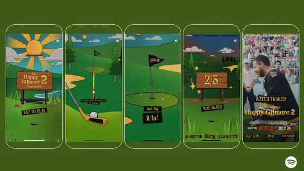 Spotify and Netflix collaborate around "Happy Gilmore 2"