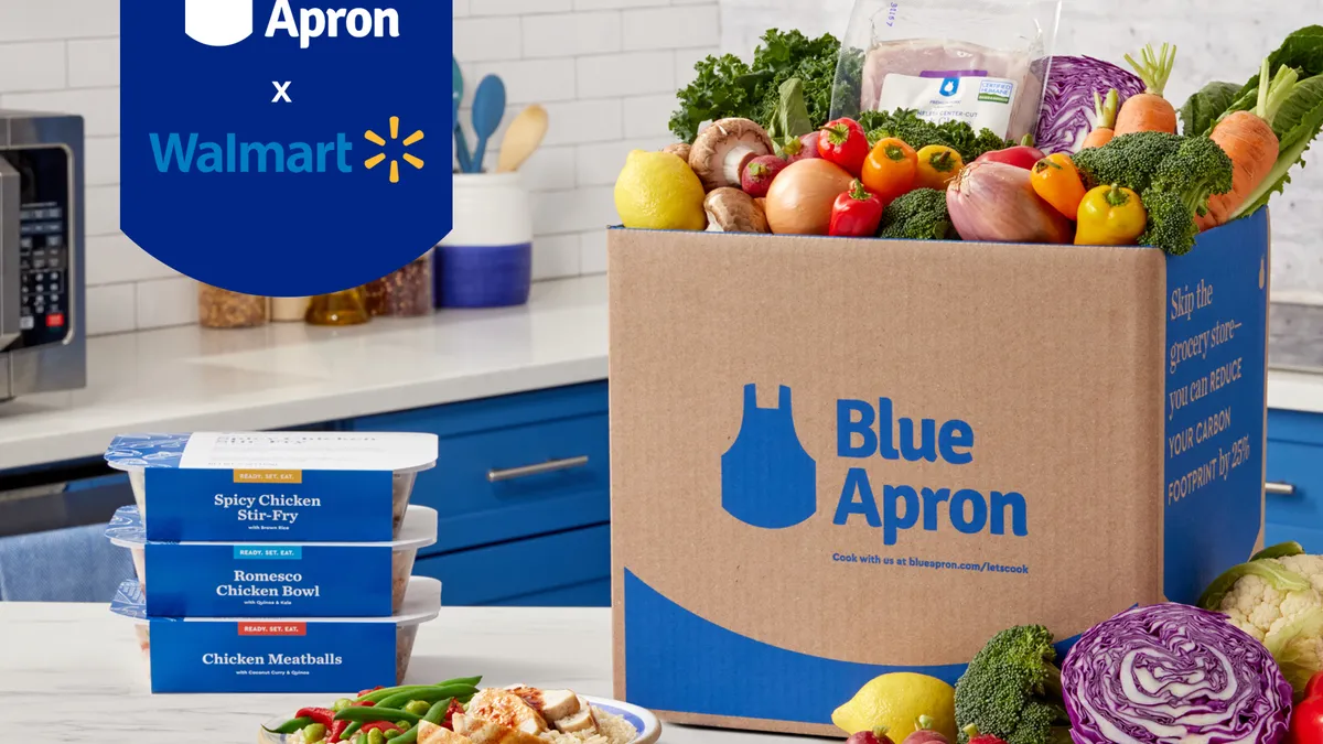 Blue Apron meal kits are now available on Walmart.com