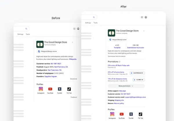 Google Knowledge Panel update