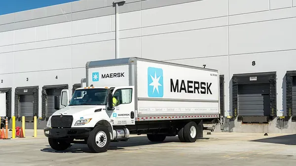 Maersk box truck