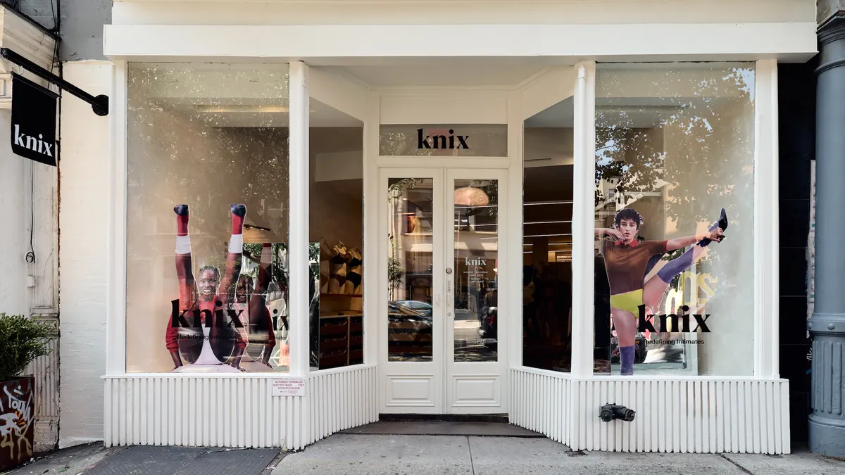 The exterior of Knix's SoHo store in New York City