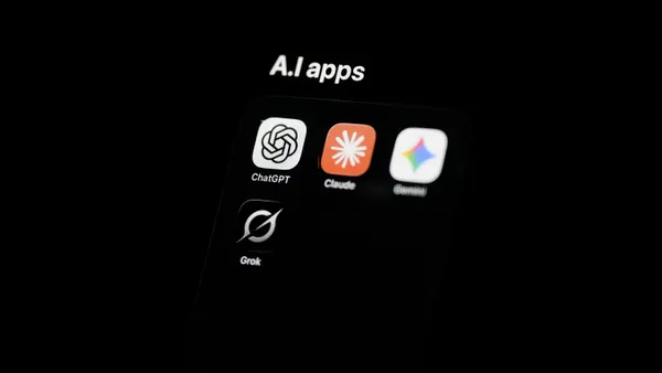 Artificial Intelligence apps are shown on a phone screen on September 24, 2026 in Melbourne, Australia.