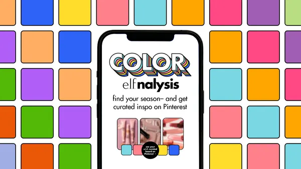 E.l.f. Beauty's e.l.f.nalysis AI color analysis tool.