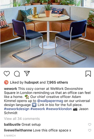 Instagram bio link example