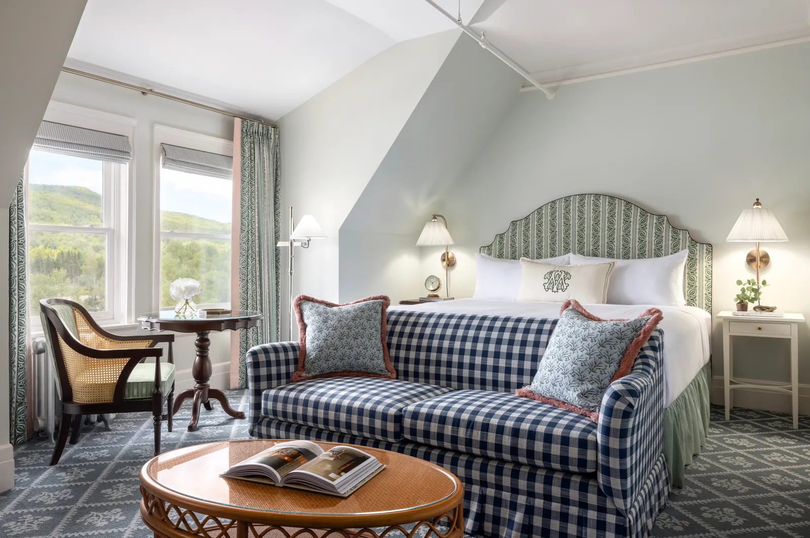 Inside a guest room at Omni Mount Washington Resort & Spa.