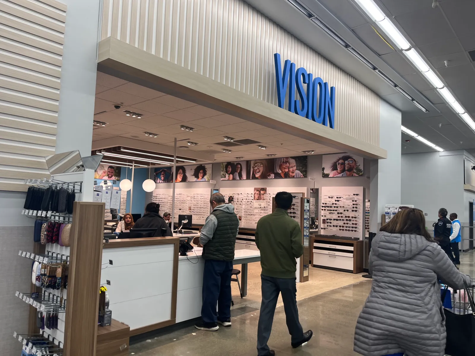 A vision center inside of a Walmart.