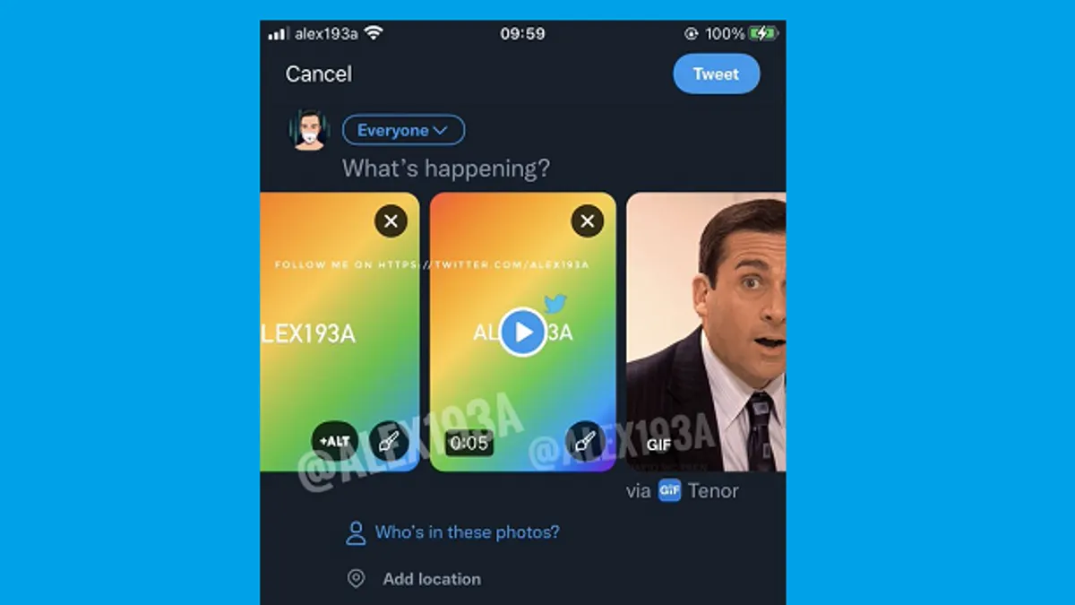Twitter attachments update